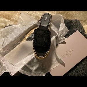 Botkier New York Jenny espadrille black slide